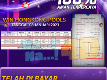 Bukti Pembayaran Togel prize 123 hadiah terbesar Nana4d Tanggal 07 Januari 2023