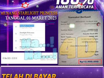 Bukti Pembayaran Togel hadiah terbesar Nana4d Tanggal 01 2023