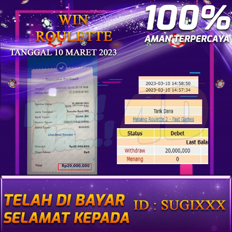 Bukti Pembayaran Games hadiah terbesar Nana4d Tanggal 10 2023