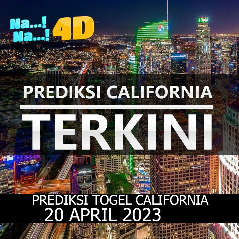 Prediksi Togel California hari ini tanggal 20 April 2023. Prediksi Vns ini bisa anda mainkan di 4D, 3D, 2D, Colok bebas dan jitu, bbfs, bb & prize 123.