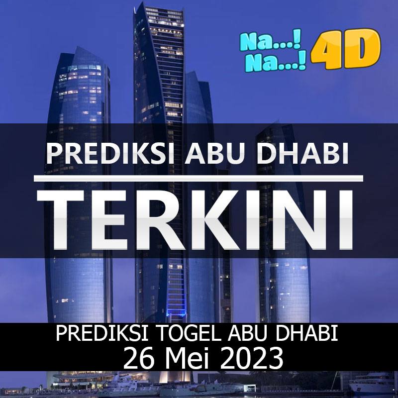 Prediksi Togel Abudhabi hari ini tanggal 26 MEI 2023 Prediksi Abd ini bisa anda mainkan di 4D, 3D, 2D, Colok bebas dan jitu, bbfs, bb & prize 123.