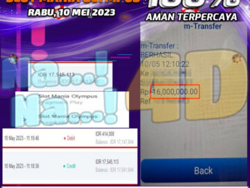 Bukti Pembayaran games hadiah terbesar Nana4d Tanggal 10 mei 2023