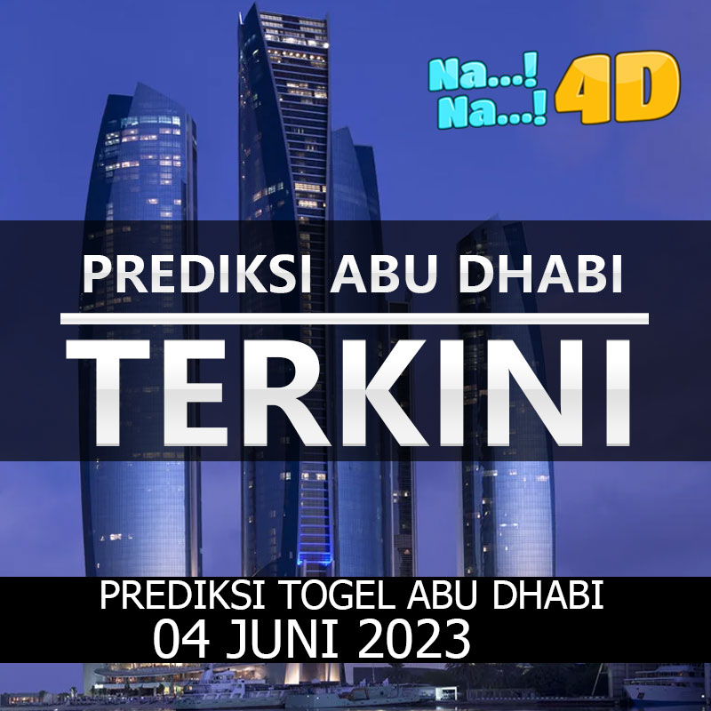 Prediksi Togel Abudhabi hari ini tanggal 04 juni 2023 Prediksi Abd ini bisa anda mainkan di 4D, 3D, 2D, Colok bebas dan jitu, bbfs, bb & prize 123.