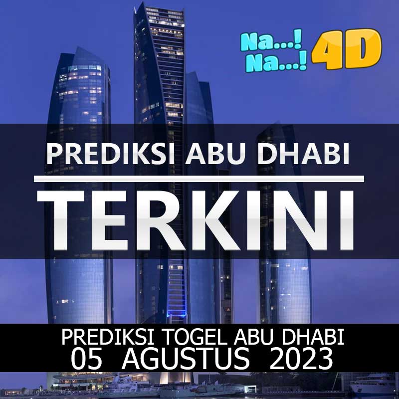 Prediksi Togel Abudhabi hari ini tanggal 05 Agustus 2023 Prediksi Abd ini bisa anda mainkan di 4D, 3D, 2D, Colok bebas dan jitu, bbfs, bb & prize 123.