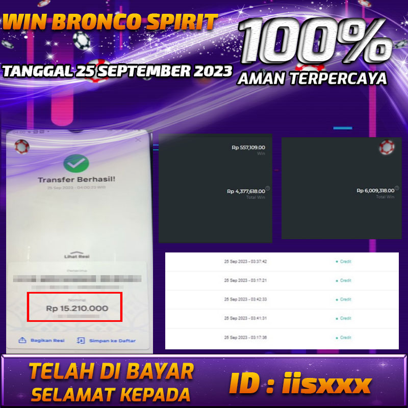 Bukti Pembayaran games hadiah terbesar Nono4d Tanggal 25 september 2023