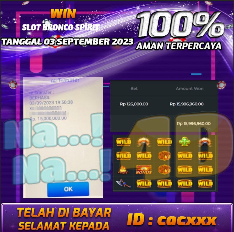 Bukti Pembayaran games hadiah terbesar Nana4d Tanggal 03 september 2023