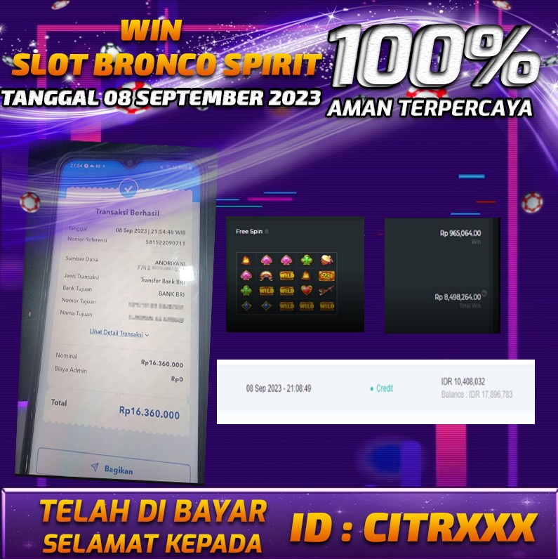 Bukti Pembayaran games hadiah terbesar Nana4d Tanggal 08 september 2023