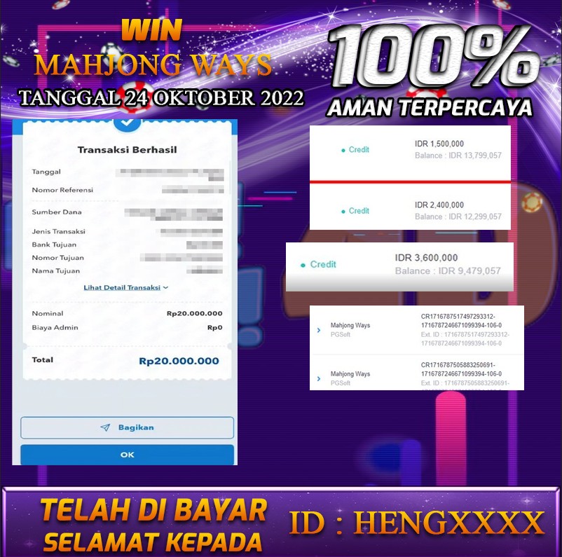 Bukti Pembayaran togel hadiah terbesar Tanggal 24 OKTOBER 2023