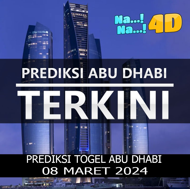 prediksi Togel Abudhabi hari ini tanggal 08 Maret 2024 mainkan di 4D, 3D, 2D, Colok bebas dan jitu, bbfs, bb & prize 123.