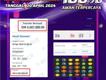 Bukti Pembayaran NONO4D hadiah Games 20 APRIL 2024