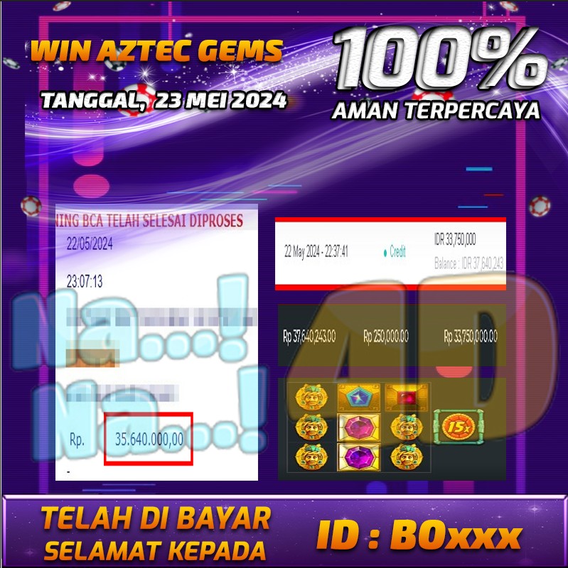 Bukti Pembayaran NANA4D hadiah Games 23 mei 2024