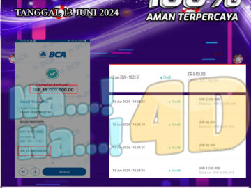 Bukti Pembayaran NANA4D hadiah tOGEL13Juni 2024